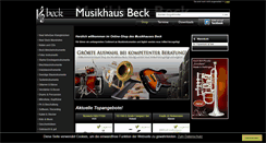 Desktop Screenshot of musikshop-beck.de