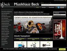 Tablet Screenshot of musikshop-beck.de